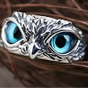 Unisex owl ring adjustable